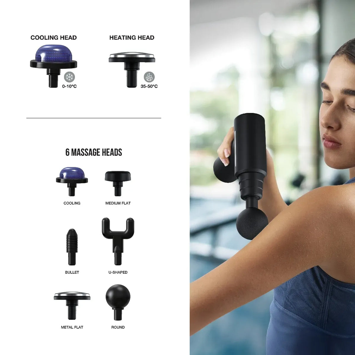 Green Lion Pulse Massage Gun - Black – image 2