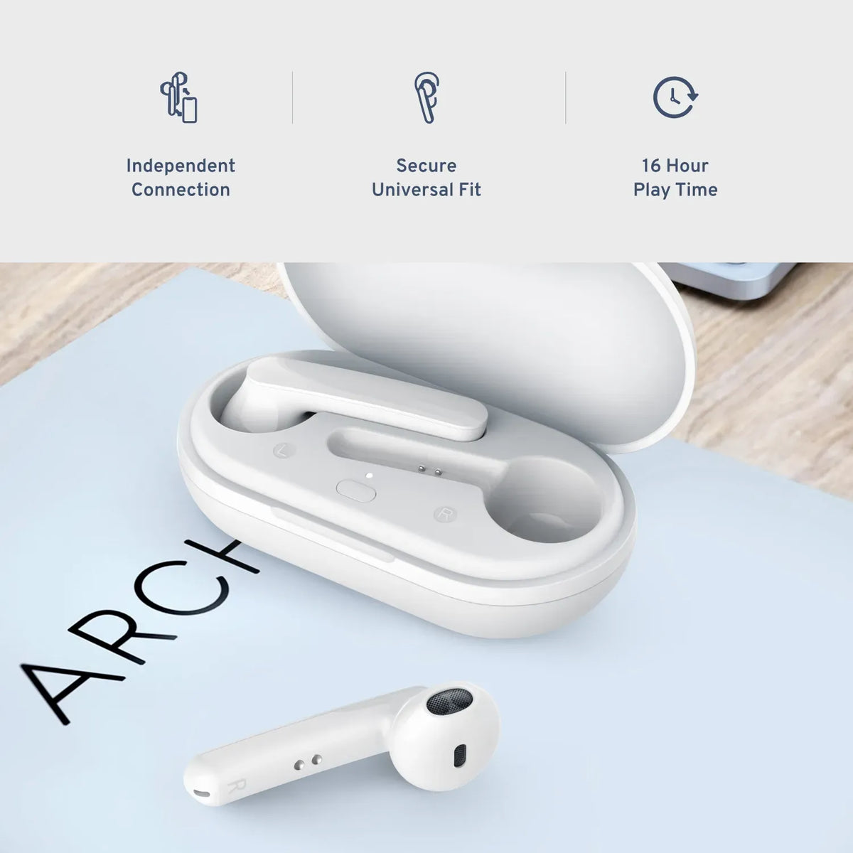 Powerology True Wireless Stereo Buds - White – image 7