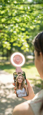 Green Lion AIRGLOW Clip-On Rechargeable Fan - Pink – image 2