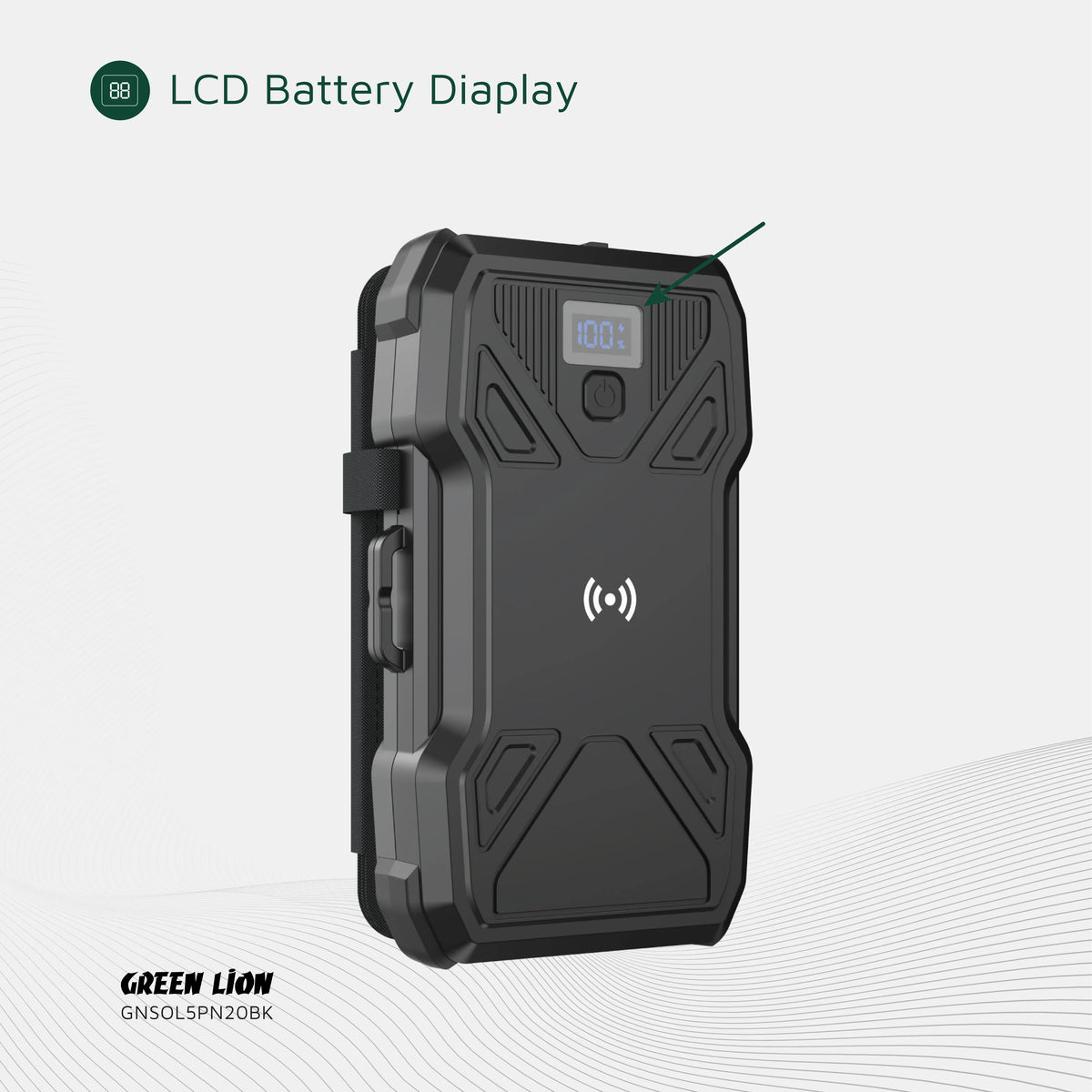 Green Lion Solar 5-Panel 20000 m Ah Power Bank PD 20 W - Black – image 7