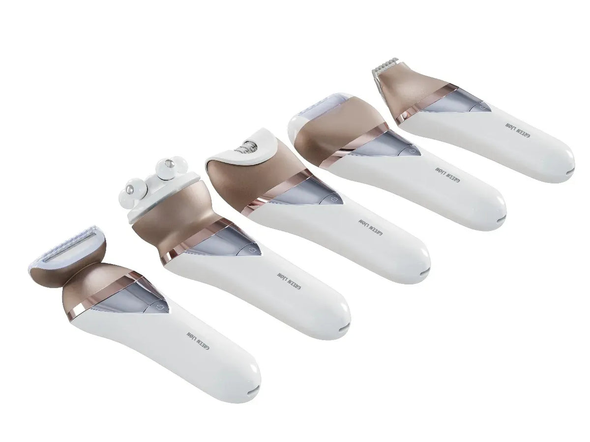 Green Lion 5 in 1 Cordless Epilator Kit White – image 3