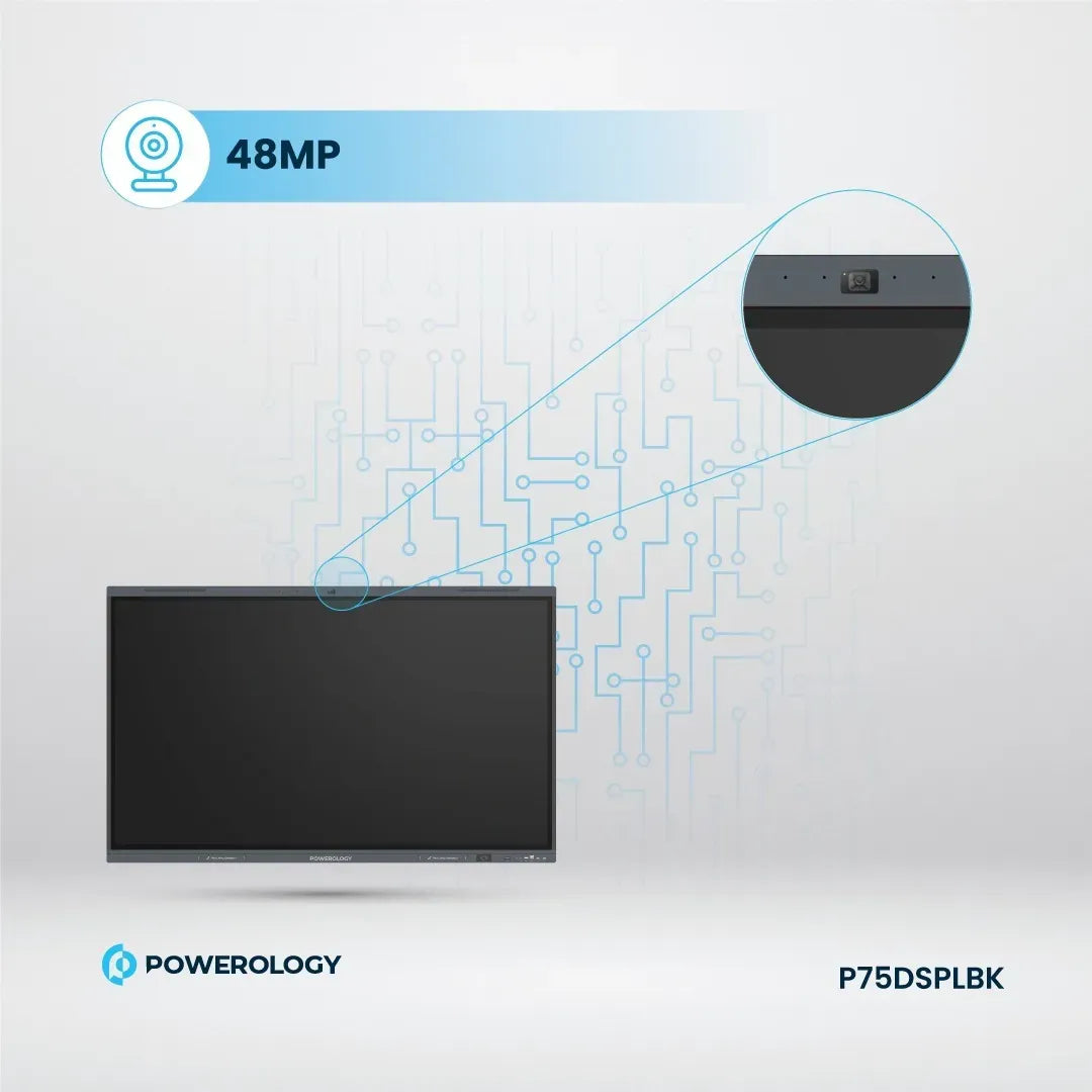 Powerology Dual Windows Android Interactive Smartboard 75 Black – image 10