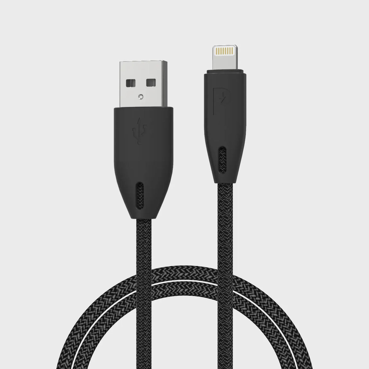 Powerology Braided USB-A to Lightning Cable - Black – image 9